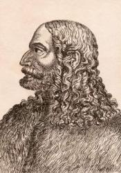 Albrecht Duerer, illustration from '75 Portraits Of Celebrated Painters From Authentic Originals', published in 1817, London (engraving) | Obraz na stenu