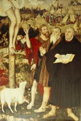 Christ on the Cross, 1552-55 (oil on panel) (detail of 308464) | Obraz na stenu