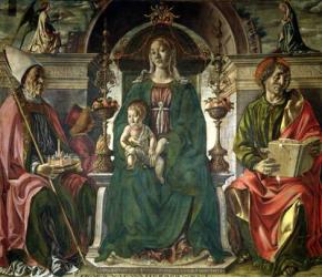 The Virgin and Saints, 1474 (oil) | Obraz na stenu