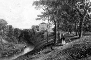 Coilsfield, engraved by J. Giles, illustration from 'Land of Burns' by John Wilson, published 1840 (engraving) | Obraz na stenu
