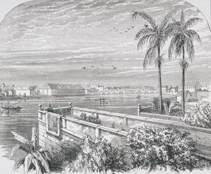 Manila, Philippines, from 'The Gallery of Geography' by Rev. Thomas Milner, published c.1880 (engraving) | Obraz na stenu