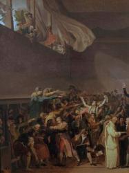 Tennis court Oath, 20th June, 1789 (left section of the painting) (oil on canvas) | Obraz na stenu