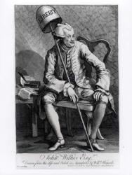 John Wilkes (1727-97) 1763 (etching) (b/w photo) | Obraz na stenu