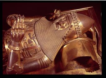 Edward, the Black Prince (1330-76): effigy in Canterbury Cathedral (gilt bronze) (also see 2369) | Obraz na stenu