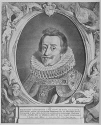 Ferdinand II, Holy Roman Emperor, engraved by Pieter van Sompel, 1644 (engraving) | Obraz na stenu