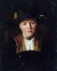 A Bavarian Girl, 1897 (oil on canvas) | Obraz na stenu