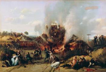 Disaster on the Railway between Versailles and Bellevue, 8th May 1842 (oil on canvas) | Obraz na stenu