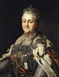 Portrait of Catherine II (1729-96) of Russia (oil on canvas) | Obraz na stenu