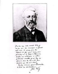 Portrait of Jules Verne (1828-1905) (Woodburytype) (b&w photo) | Obraz na stenu