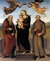 The Virgin of Loretto with Saint Jerome and Saint Francis, 1507-15 (oil on panel) | Obraz na stenu