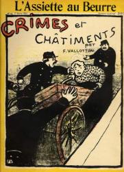 A costermonger is assaulted by the police, from the front cover of 'Crimes and Punishments', special edition of 'L'Assiette au Beurre', 1st March 1902 (colour litho) | Obraz na stenu
