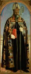 St. Augustine (oil on panel) | Obraz na stenu