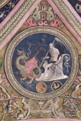 Saturn, from the Sala dell'Udienza (fresco) | Obraz na stenu