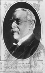Portrait of Edmund William Gosse (b/w photo) | Obraz na stenu