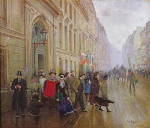 Leaving the Conservatoire, 1899 (oil on canvas) | Obraz na stenu