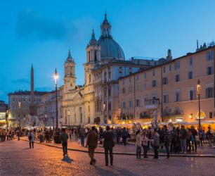 Rome, Italy. Piazza Navona (photo) | Obraz na stenu