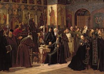The Solovetsy Monastery's Revolt Against the New Books in 1666, 1885 (oil on canvas) | Obraz na stenu