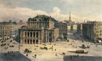 Vienna State Opera House, c.1869 (engraving) | Obraz na stenu