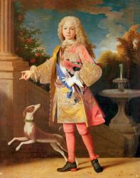 Portrait of Ferdinand of Bourbon, Prince of Asturias, c.1725-35 (oil on canvas) | Obraz na stenu