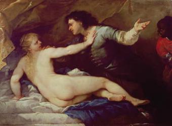 Lucretia and Tarquin (oil on canvas) | Obraz na stenu