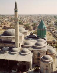 Aerial view of the Mevlana Tekke (Monastery of our Master) (photo) | Obraz na stenu