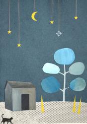 Silent Night. 2016, (collage and watercolour on paper) | Obraz na stenu