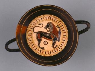 Laconian Black-Figure Kylix attributed to Hunt painter, c.540 BC (terracotta) | Obraz na stenu