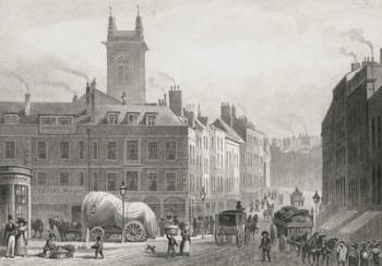 Holborn Bridge, 1831 (engraving) | Obraz na stenu