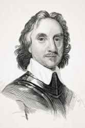 Oliver Cromwell, illustration from 'Old England's Worthies' by Lord Brougham, published c.1880 (engraving) | Obraz na stenu