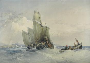 Fishing Boats, 19th century | Obraz na stenu