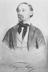 Franz von Suppe (1819-95), Austrian composer (litho) | Obraz na stenu