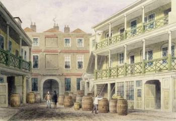The Bell Inn, Aldersgate Street, 1851 (w/c on paper) | Obraz na stenu