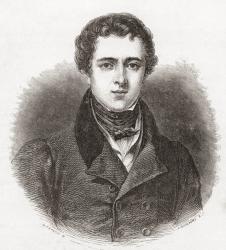 Richard Parkes Bonington, 1802 1828. English Romantic landscape artist. From Histoire des Peintres, École Anglaise, published 1867 (litho) | Obraz na stenu
