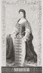 Queen Mary II (1662-94) from `Illustrations of English and Scottish History' Volume II (engraving) | Obraz na stenu