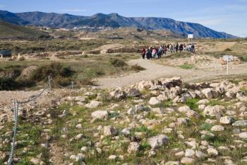Los Millares Copper Age archaeological site, near Santa Fe de Mondujar, Almeria Province, Spain (photo) | Obraz na stenu