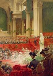 The Ceremony at the Pantheon to Celebrate the Centenary of the Birth of Victor Hugo (1802-85) 26th February 1902, 1904 (oil on canvas) | Obraz na stenu