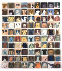 90 Dogs, 2010 (oil on board) | Obraz na stenu