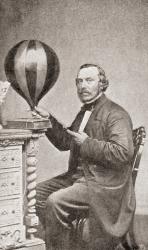 Henry Tracey Coxwell, 1819 -1900. English aeronaut. From The Strand Magazine, published 1896 (litho) | Obraz na stenu