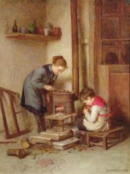 Roasting Chestnuts, 1882 (oil on canvas) | Obraz na stenu