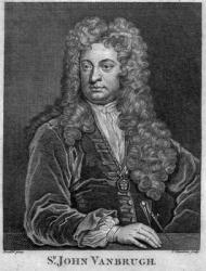 Sir John Vanbrugh, engraved by Thomas Chambars (engraving) | Obraz na stenu