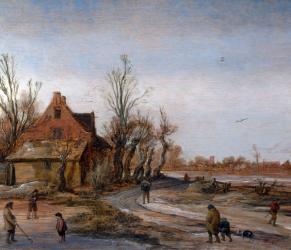 Winter Landscape, 1623 (oil on panel) | Obraz na stenu