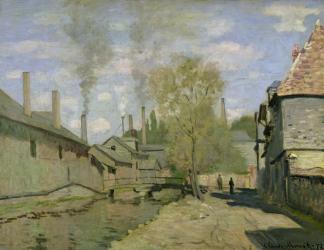 The Stream of Robec at Rouen, 1872 (oil on canvas) | Obraz na stenu