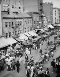 Jewish market on the East Side, New York, N.Y., c.1890-1901 (b/w photo) | Obraz na stenu