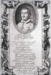 Hieronymus Frescobaldi, engraved by Christian Sas (engraving) | Obraz na stenu