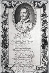 Hieronymus Frescobaldi, engraved by Christian Sas (engraving) | Obraz na stenu