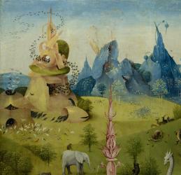 The Garden of Earthly Delights, 1490-1500 (oil on panel) | Obraz na stenu