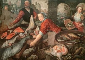 The Fish Market (oil on canvas) | Obraz na stenu