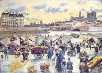 The Apple Market (oil on canvas) | Obraz na stenu