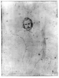 Edgar Quinet, 1833 (pencil on paper) | Obraz na stenu