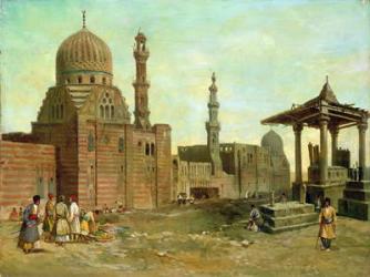 Mosques and Minarets (oil on canvas) | Obraz na stenu
